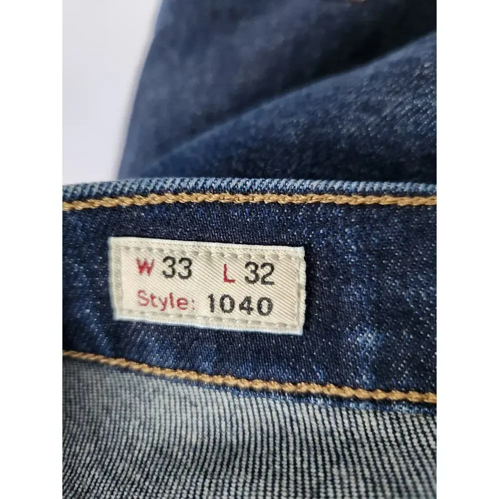 NWOT J. Crew 1040 Athletic Tapered-Fit Stretch Jean Blue 33/32